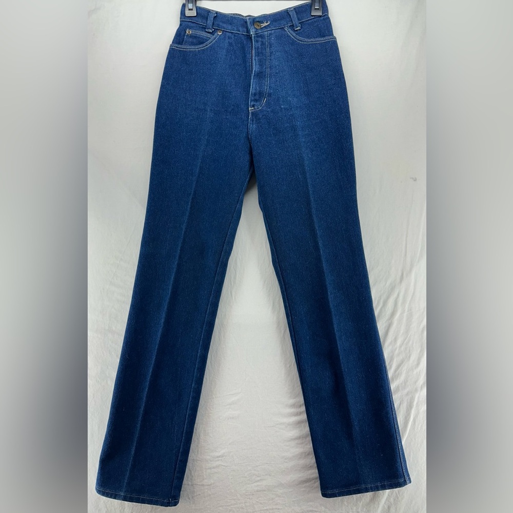 Stockton Of Dallas 1980s Denim Women's Jeans Front Crease Size 10 Vintage‎ #862